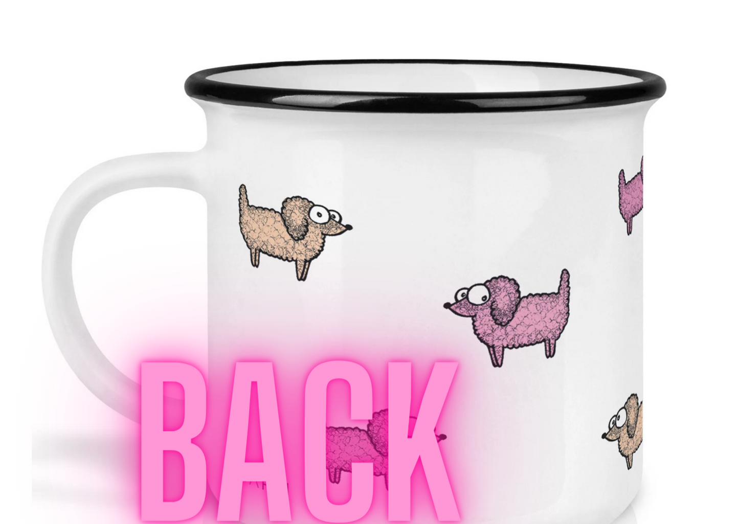 High quality ceramic mug- Poodle Roodle