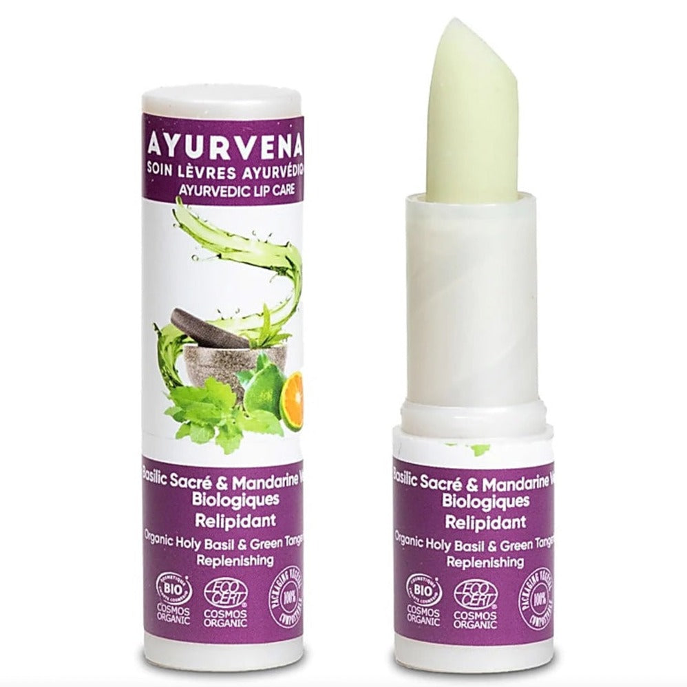 Ayurvenat holy basil & tangerine organic lip balm - Organic