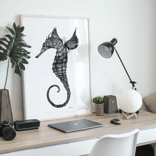 Premium Art Print - Seahorse