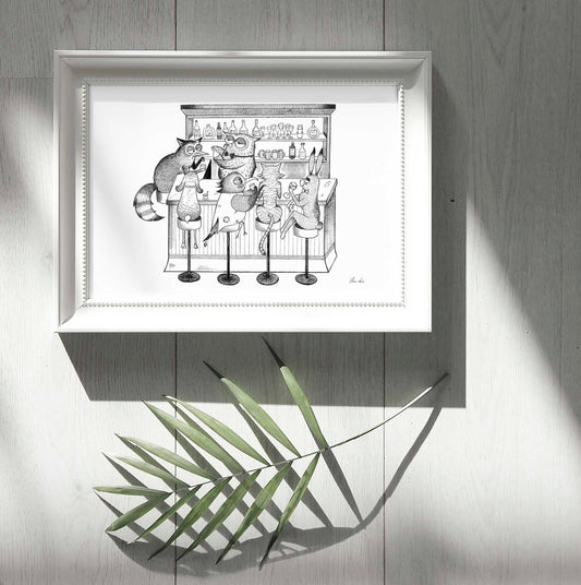 Premium Art Print - Animal bar