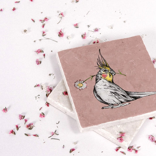 Azulejo artístico de piedra natural “Monos”