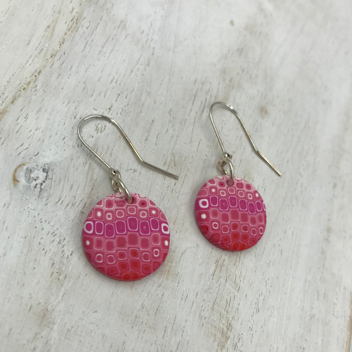 Pendientes colgantes hechos a mano en PLATA DE LEY 925 “Eye Candy” de Stephanie Fraselle - Diseño de joyería artesanal