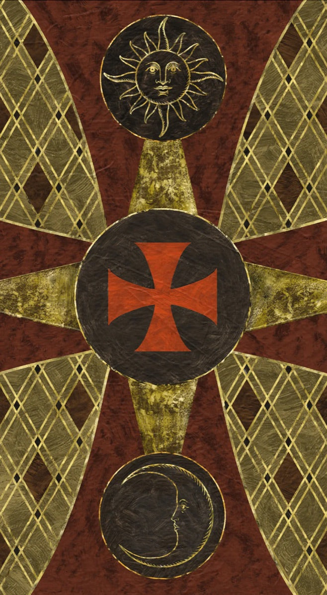 Knights Templar Tarot- Multilingual edition- Floreana Nativo,art by Franco Rivolli
