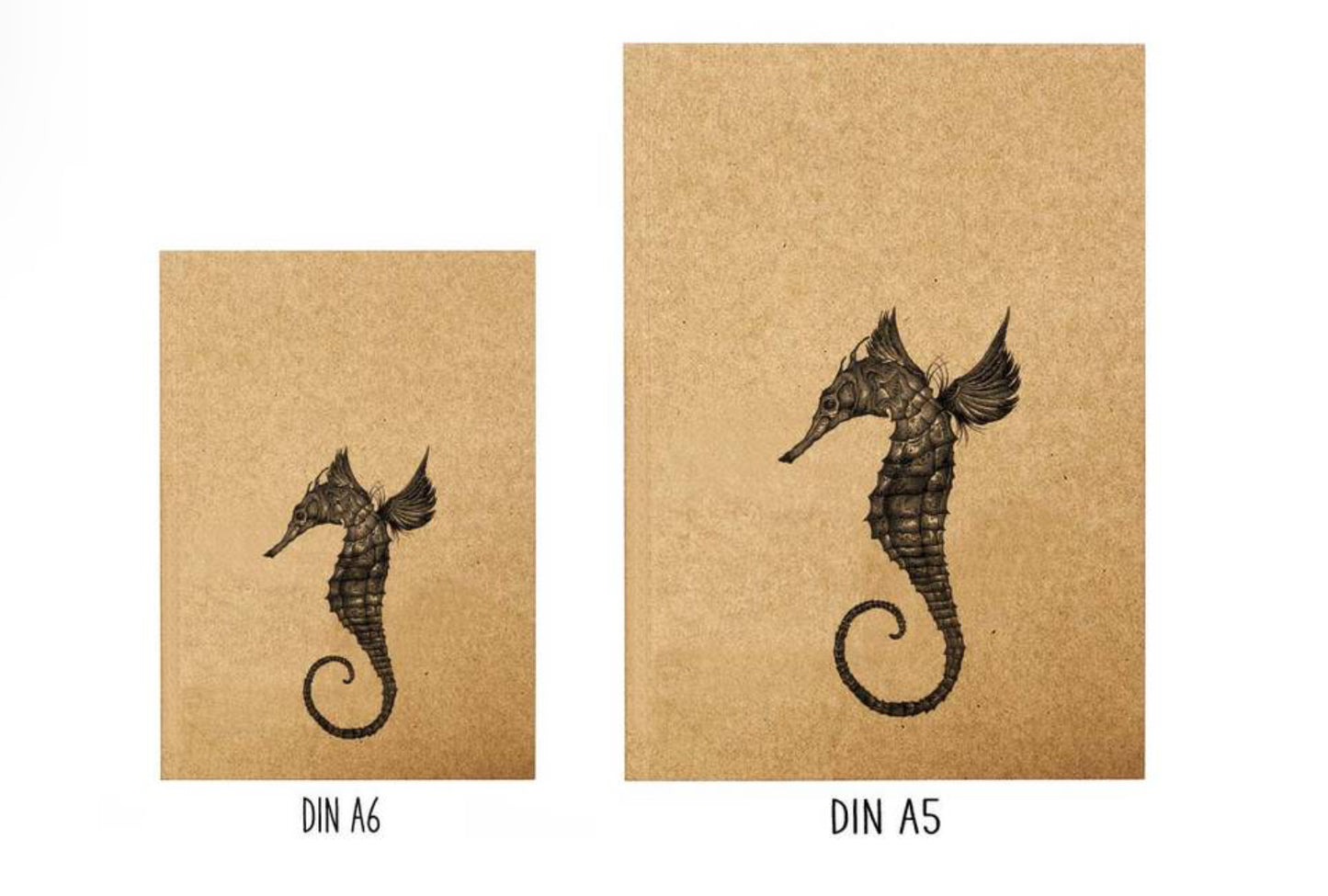Notebook - Seahorse - RECYCLED PAPER