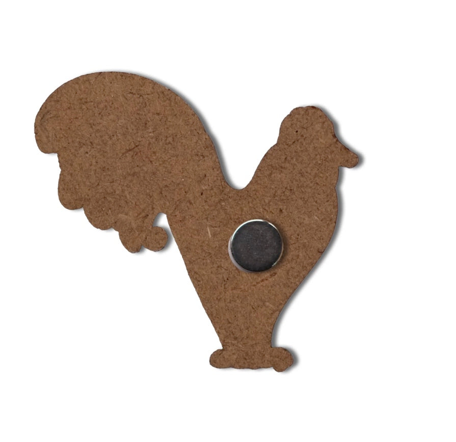 Wooden Magnet-Hen