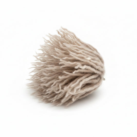 Cappuccino Flower Pin | Anemone Brooch | Handmade Merino Wool