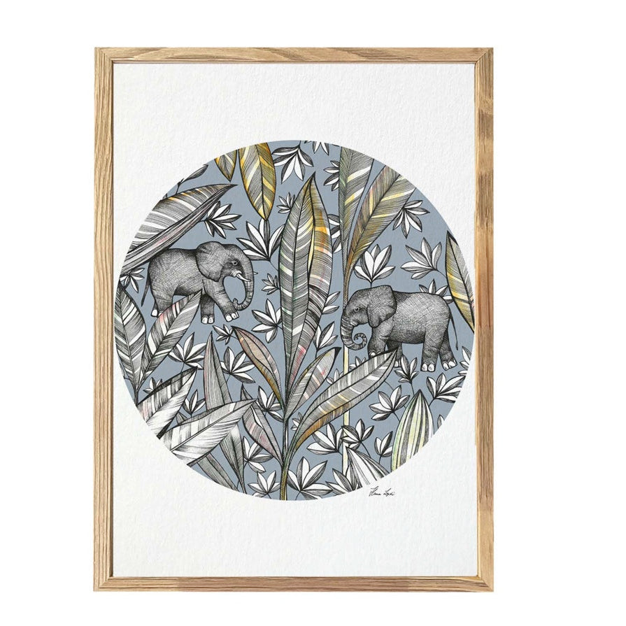 Premium Art Print - Elephants