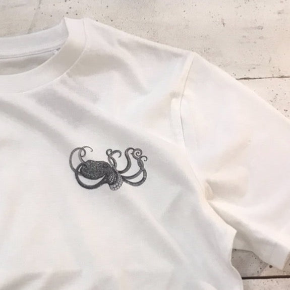 Unisex-T-Shirt aus Bio-Baumwolle – Oktopus