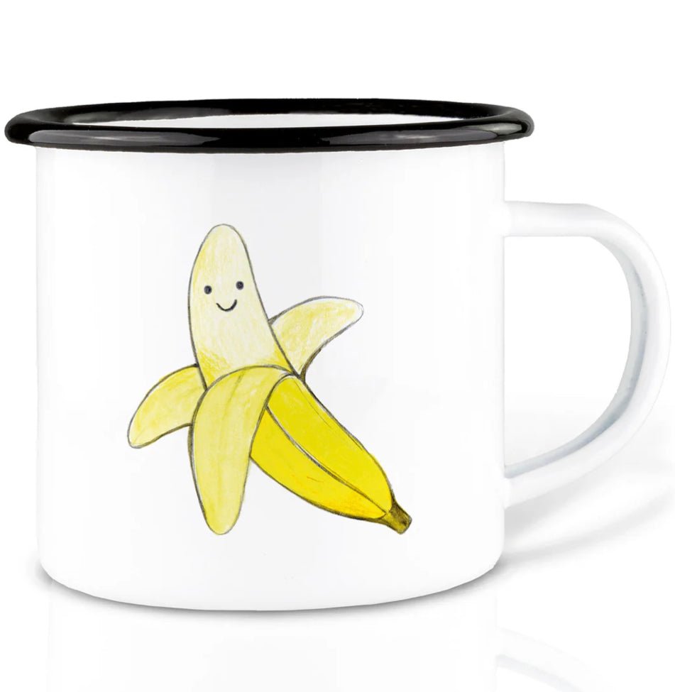 Robust and Light Enamel cup - Banana