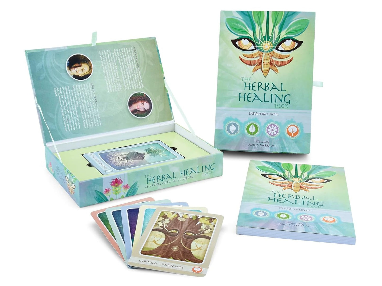 The Herbal Healing Deck Cards – Box set by By Sarah Baldwin and Illustrated by Ashley Verkamp