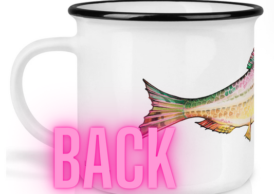 Hochwertige Keramiktasse - Fisch (Rubin) 1