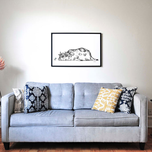 Premium Art Print - Rita the Cow