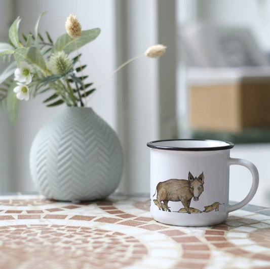 Ceramic Mug - Wild Boar family