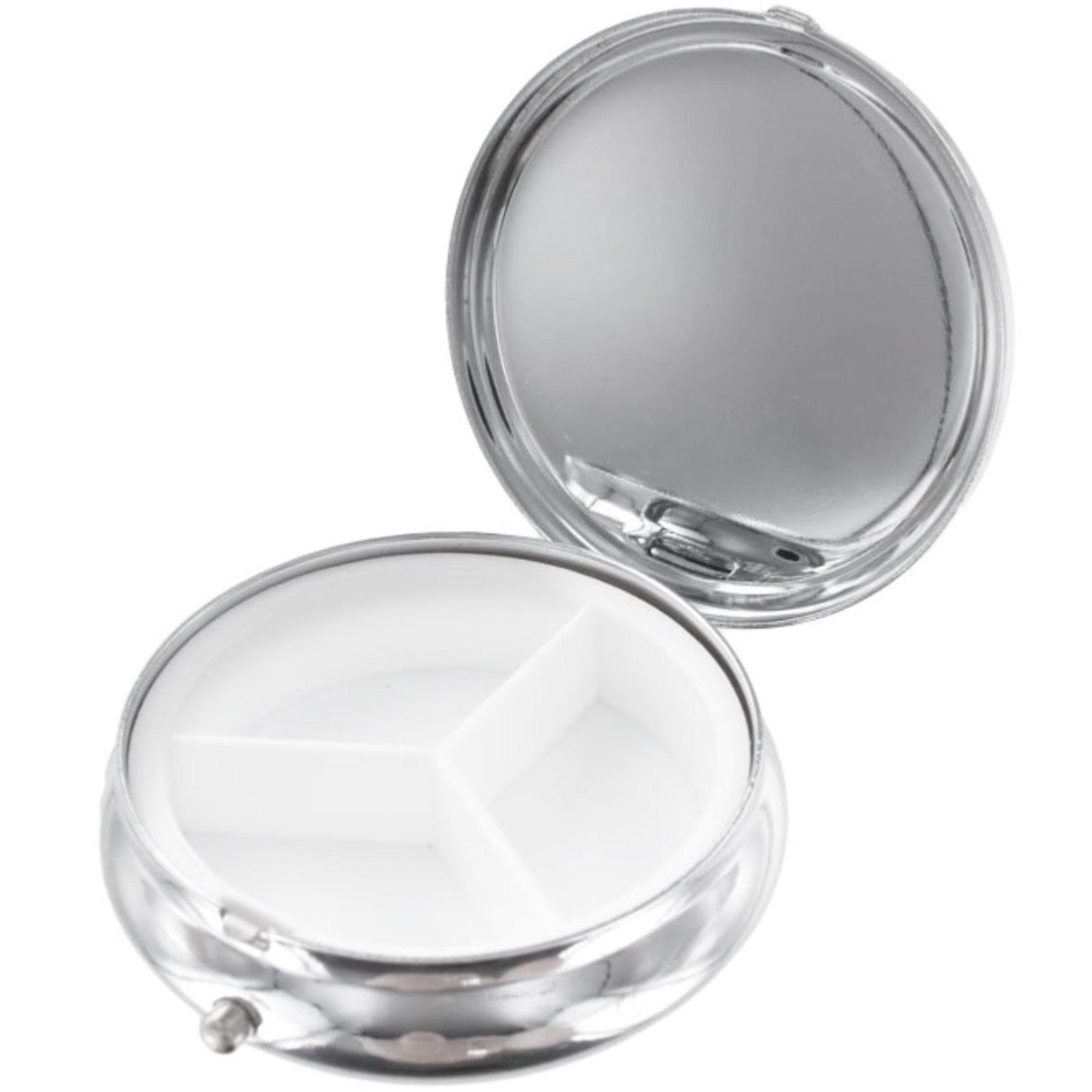 “White Botanics” Swarovski embellished 60mm Vitamin~ Pill box by Stephanie Fraselle - Artisan Jewellery Design