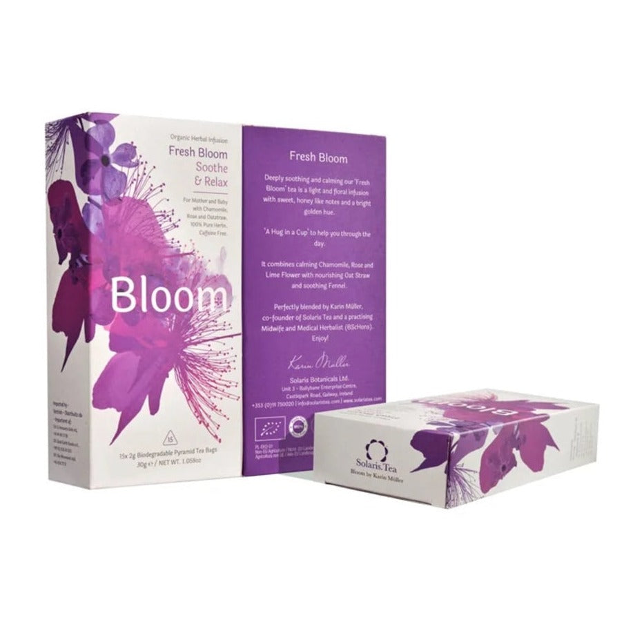 Solaris Bloom Bio-Kräutertee Fresh Bloom - Pyramidenförmige, biologisch abbaubare Teebeutel