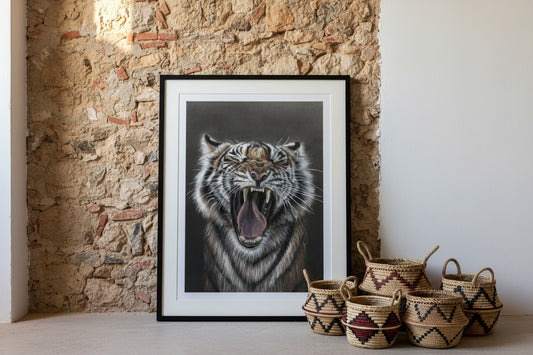 Tiger Yawn-Limited Edition Print