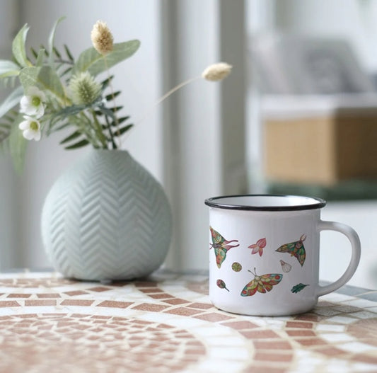 Ceramic Mug - Colourful Moths