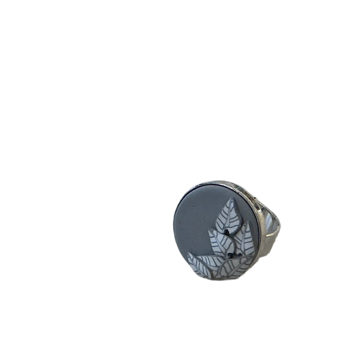 Grey Cashmere| Leaves | Artisan Ring