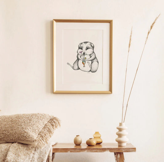 Premium Art Print - Hamster Cocktails
