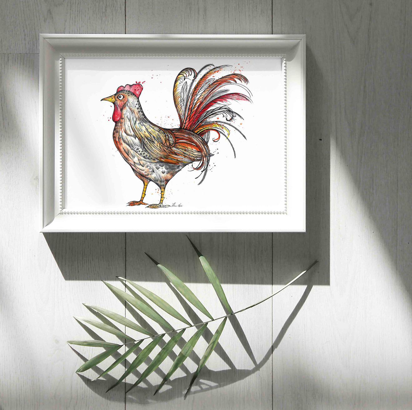 Premium Art Print - Hen