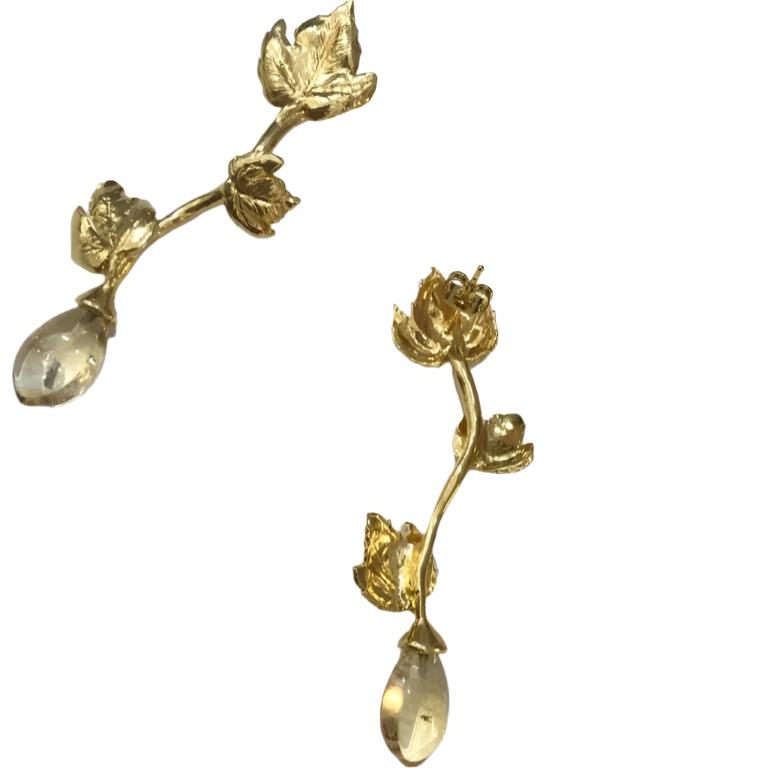 Malvasia Citrine Limited edition earrings by Hissia