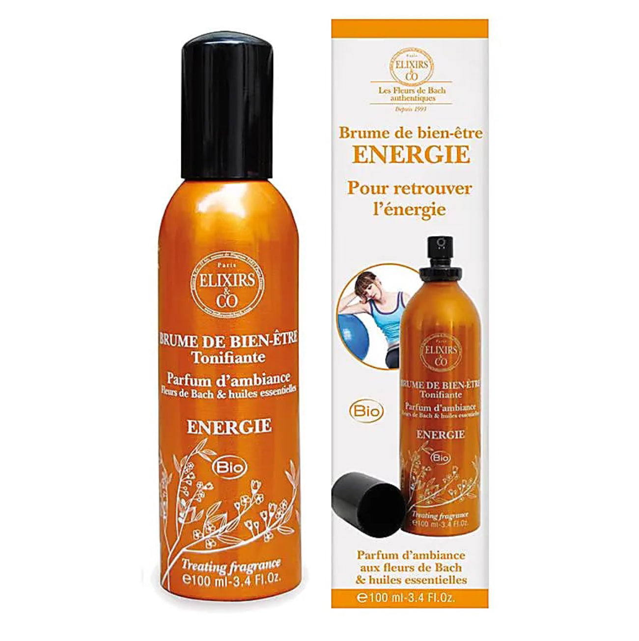 Bach room spray- ENERGY L -Authentic Bach Flower organic remedy 100ml