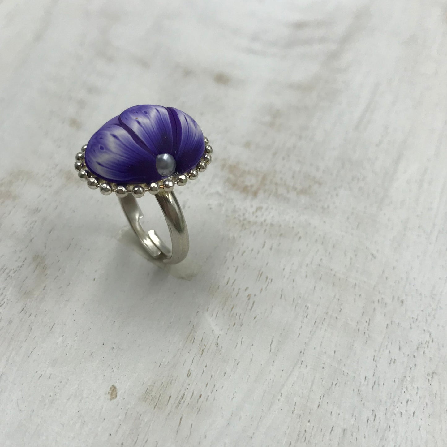 “ Nerea” Sterling Silver 925 Oval adjustable ring by Stephanie Fraselle - Artisan Jewellery Design