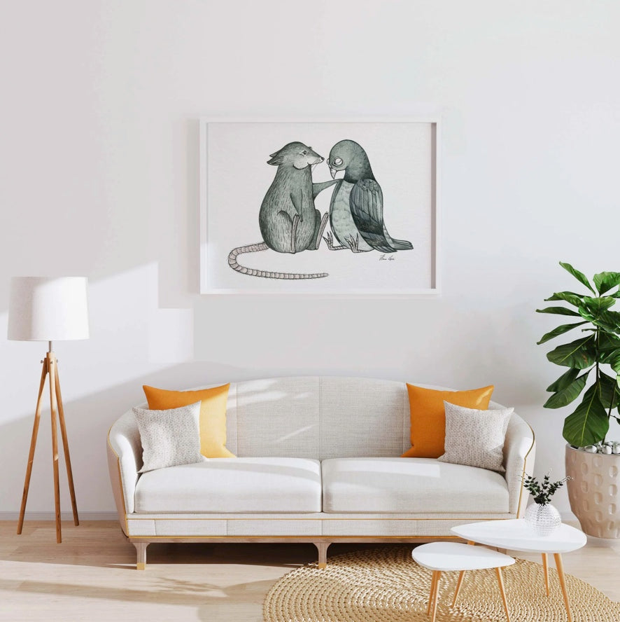 Premium Kunstdruck - Pinguine