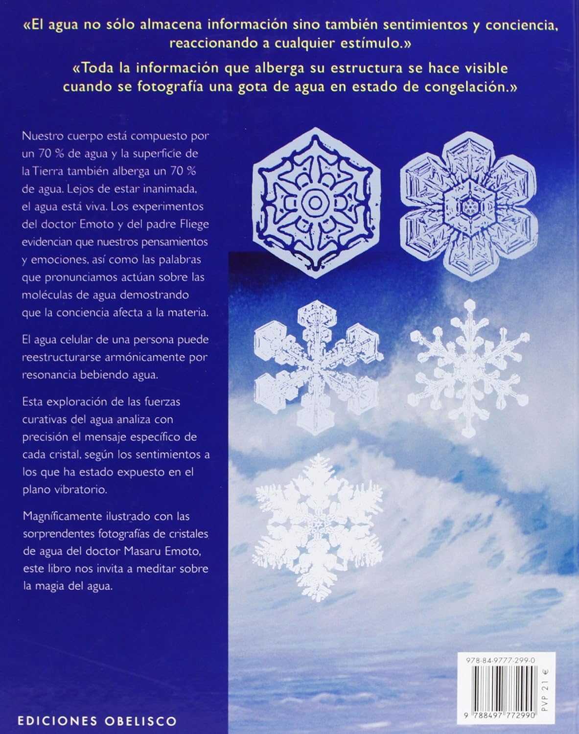 El poder creativo del agua - Masaro Emoto - SPANISH EDITION -Tapa Dura