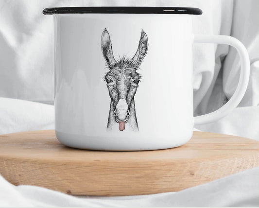 Enamel cup - Donkey