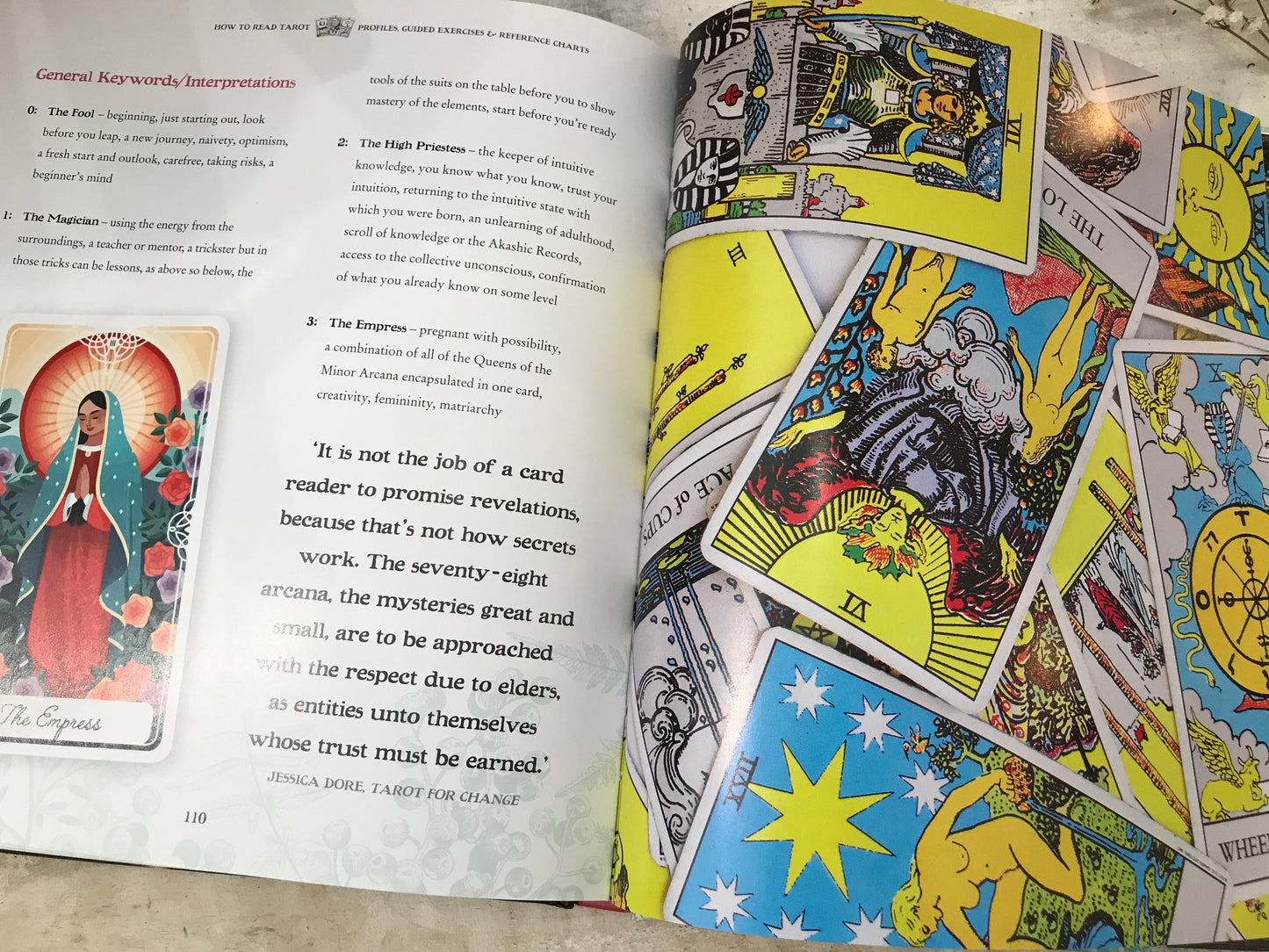 How to read Tarot - Profiles, Guided Exercises and Reference Charts by Hilary Parry Haggerty