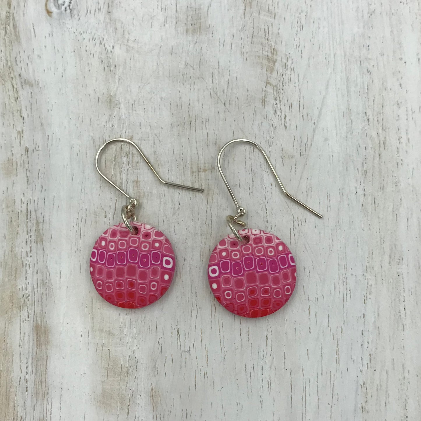 Pendientes colgantes hechos a mano en PLATA DE LEY 925 “Eye Candy” de Stephanie Fraselle - Diseño de joyería artesanal