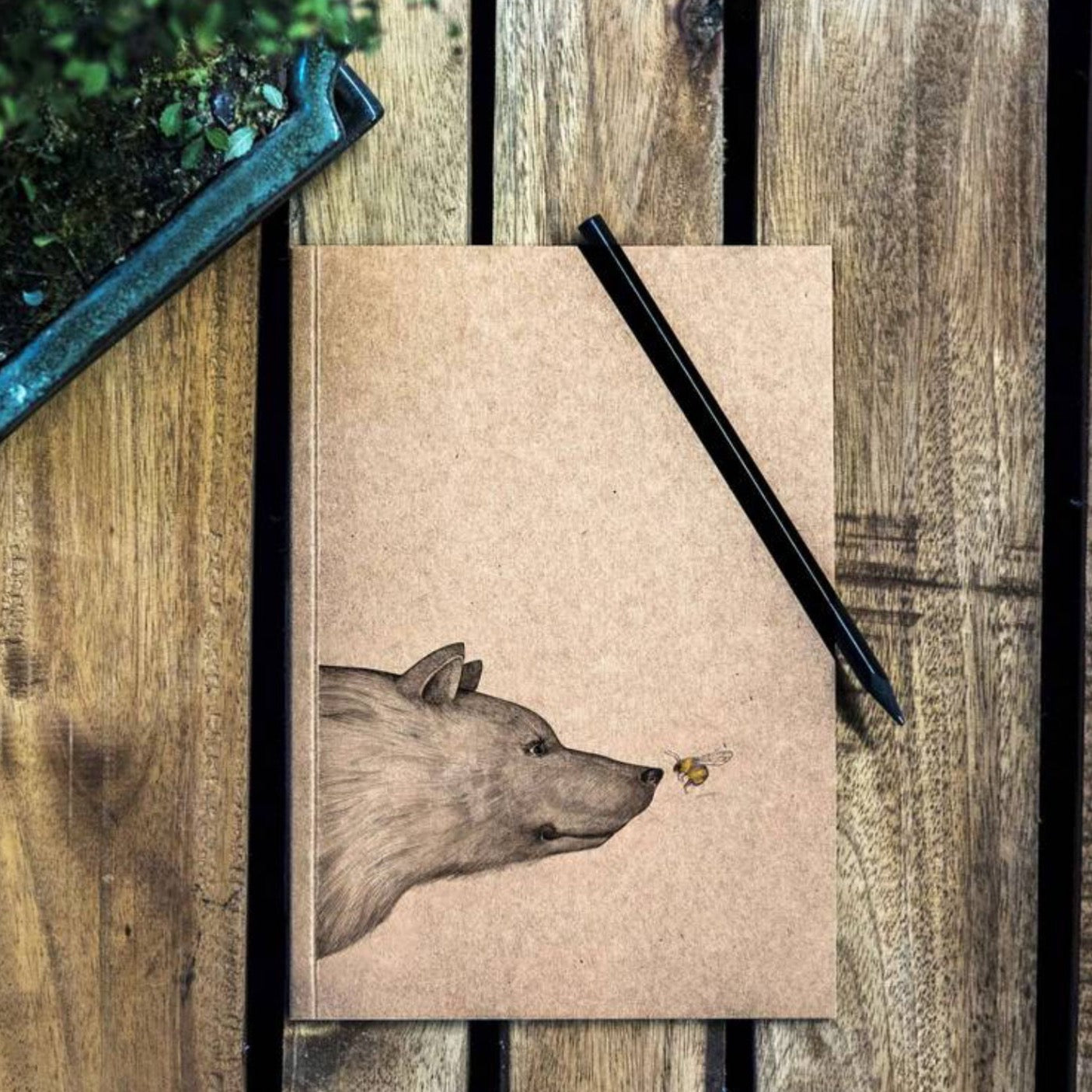 Notebook - Bear & The Bee, The Encounter - RECYCLED PAPER