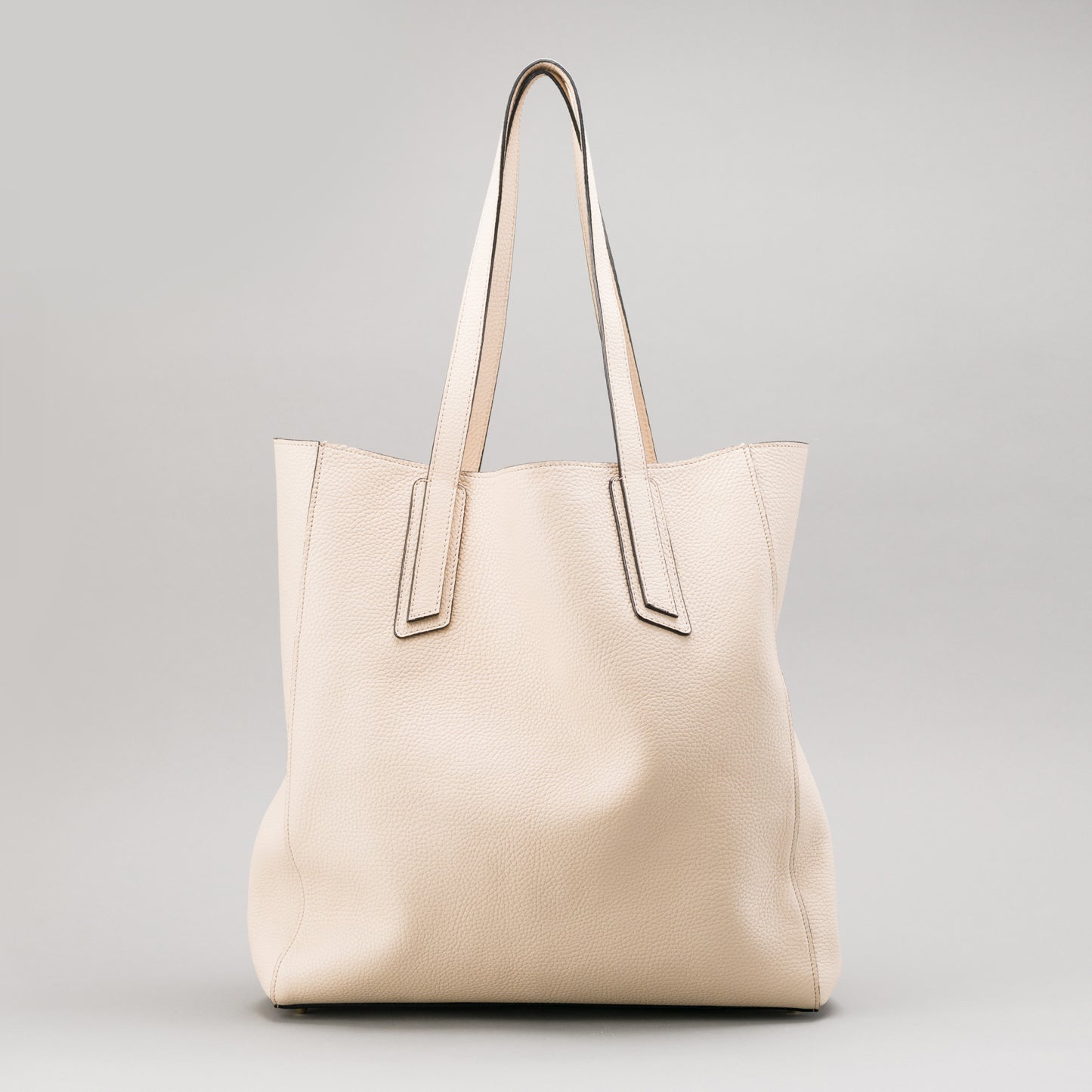 BEIGE handgefertigte Tragetasche mit Zusatztasche und passendem Schlüsselanhänger.
