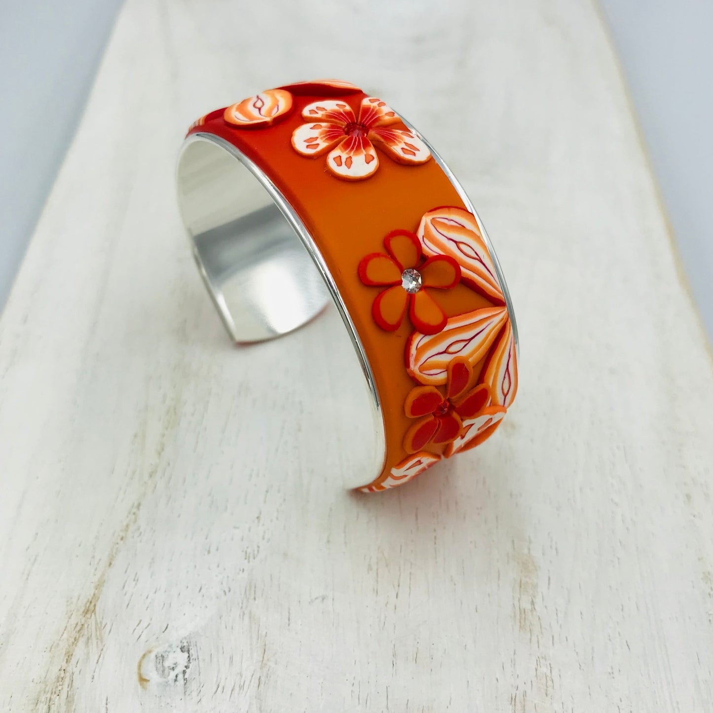 “Ardiente” Bracelet cuff by Stephanie Fraselle - Artisan Jewellery Design