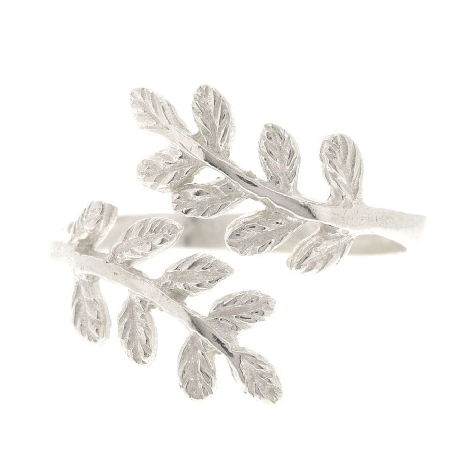 O L I V E B R A N CH E S sterling silver 925 ring.