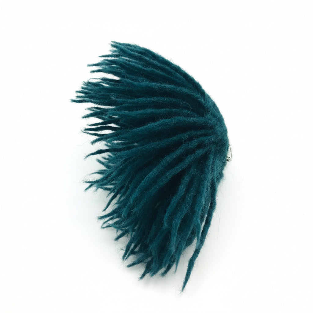 Broche de anémona de lana merino elaborado a mano para ti