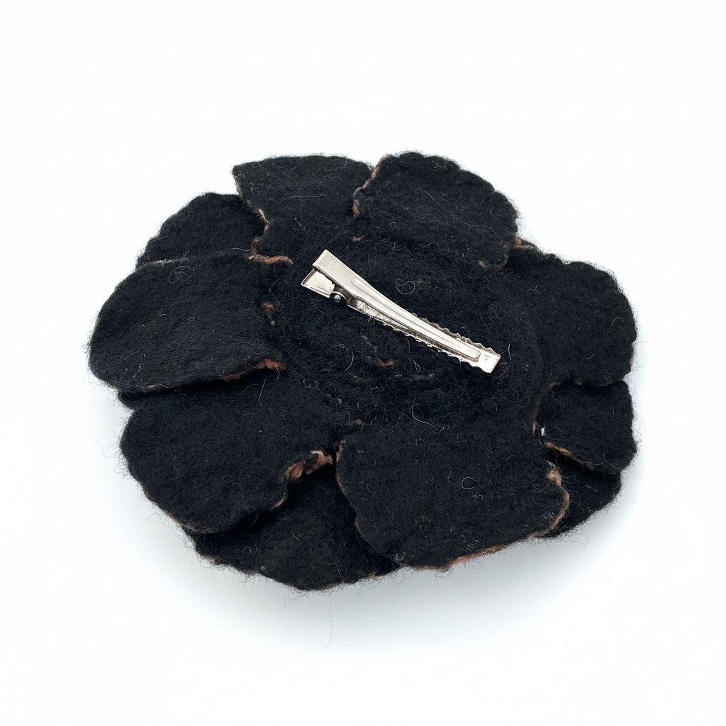 Flower Pin | Brooch | Handmade Merino Wool