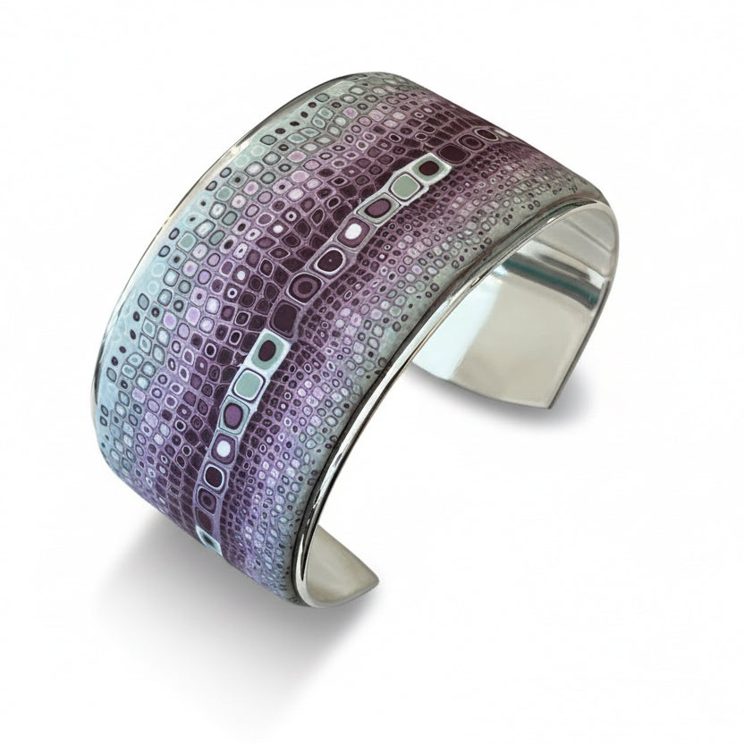 Hand Sculpted Sanctuary Mosaic Cuff