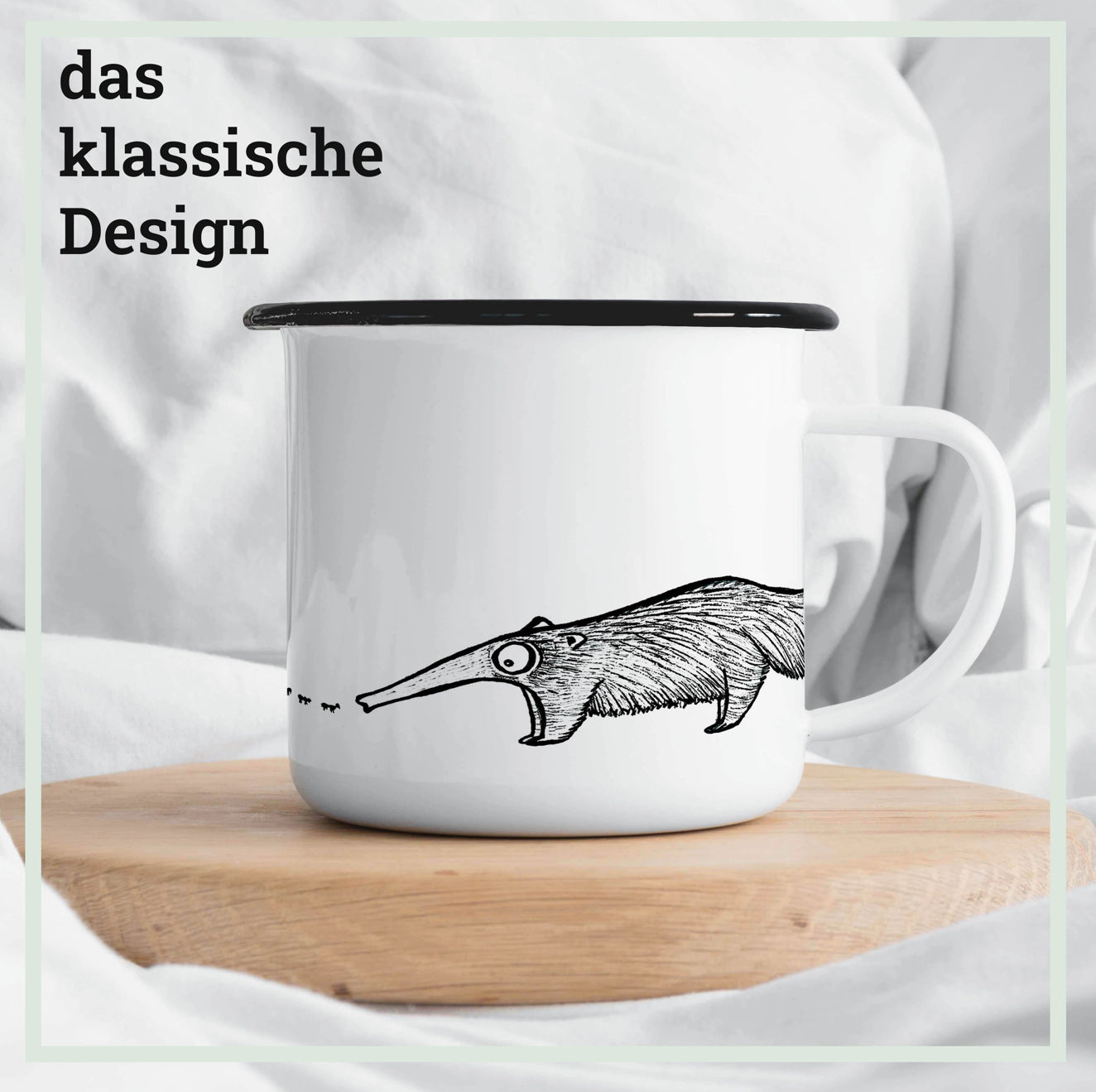 Enamel cup - Ant eater