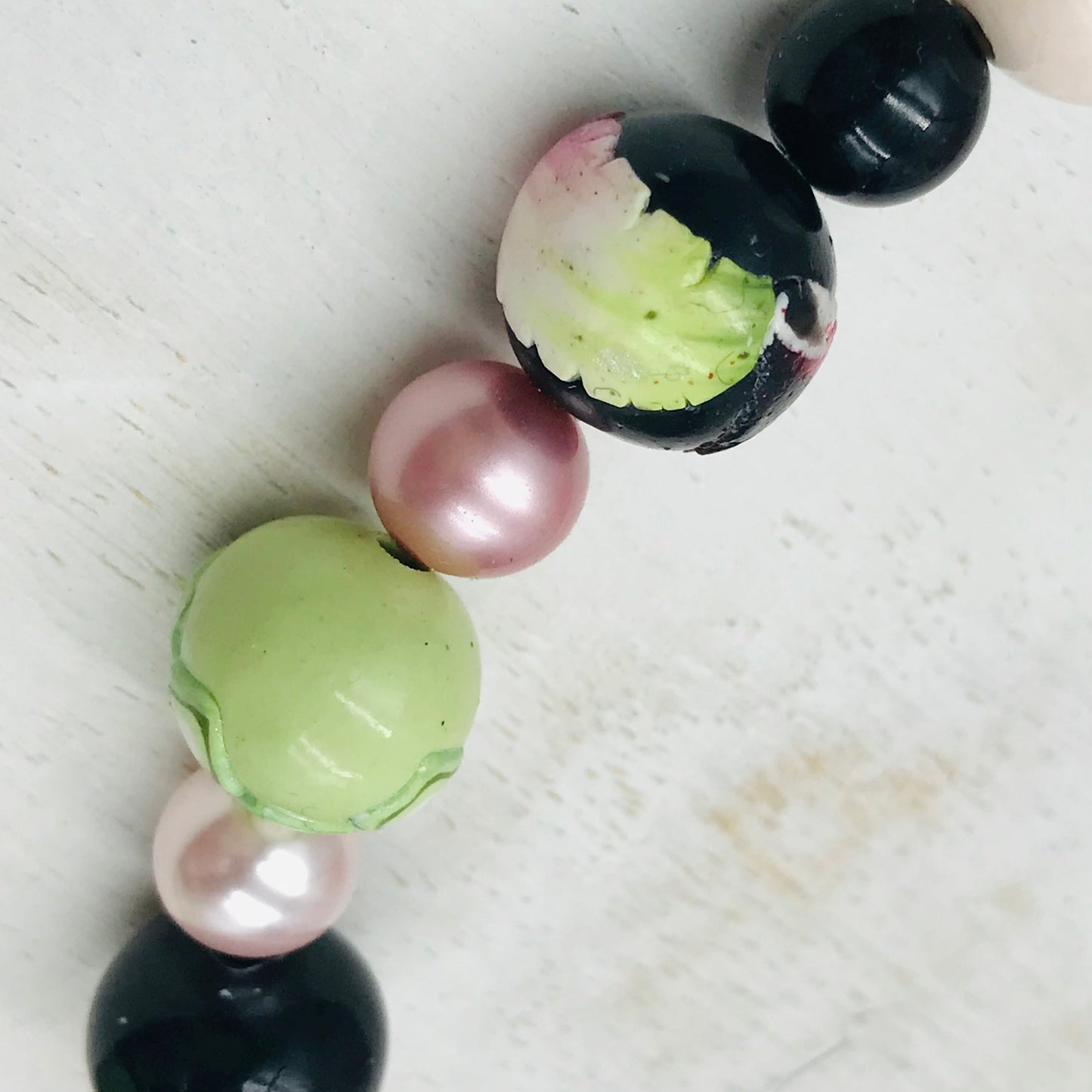 “Enchanted Garden” beaded Queen of cups necklace by Stephanie Fraselle - Artisan Jewellery Design