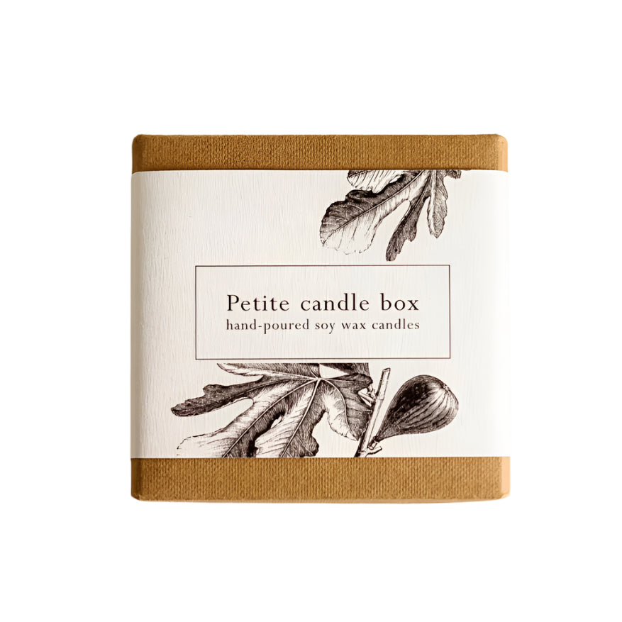 PETITE Candle box - discovery set - soy wax ARTISAN natural candles -hand poured in small batches