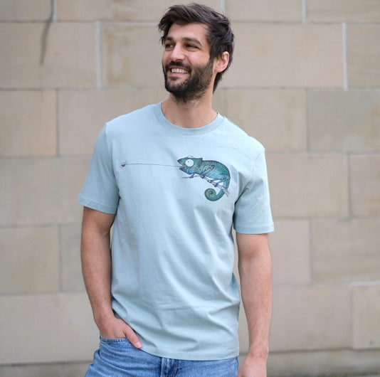 Unisex-T-Shirt „Chameleon“ aus Bio-Baumwolle