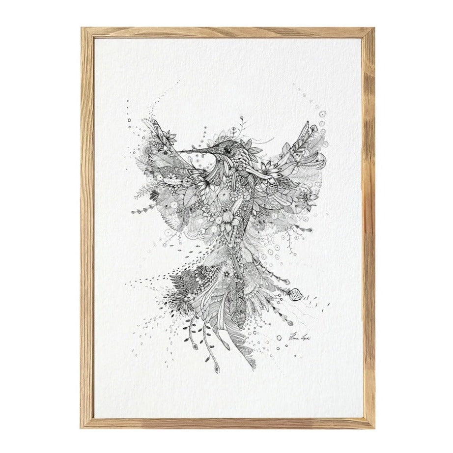 Premium Art Print - Hummingbird
