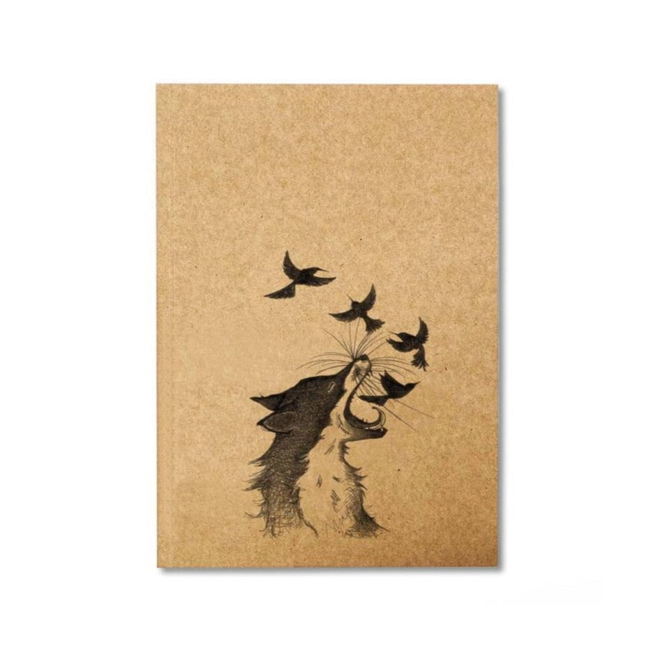 Notebook - FOX and the crows - RECYCLED PAPER