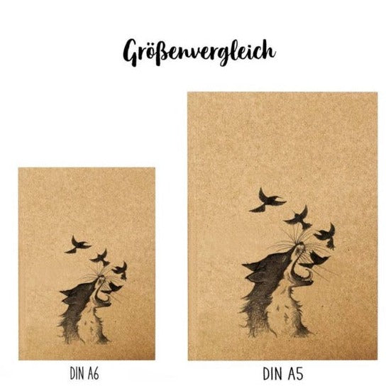 Notebook - FOX and the crows - RECYCLED PAPER