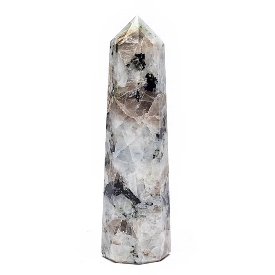 Regenbogen-Mondstein-Obelisk ±7,5-10cm