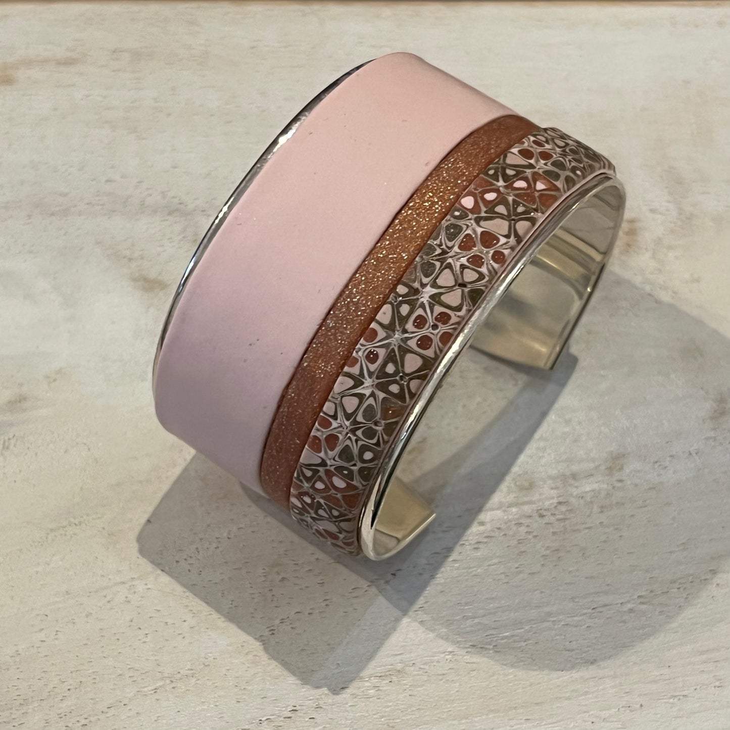 ¨Gilded Rose¨bracelet cuff by Stephanie Fraselle - Artisan Jewellery Design