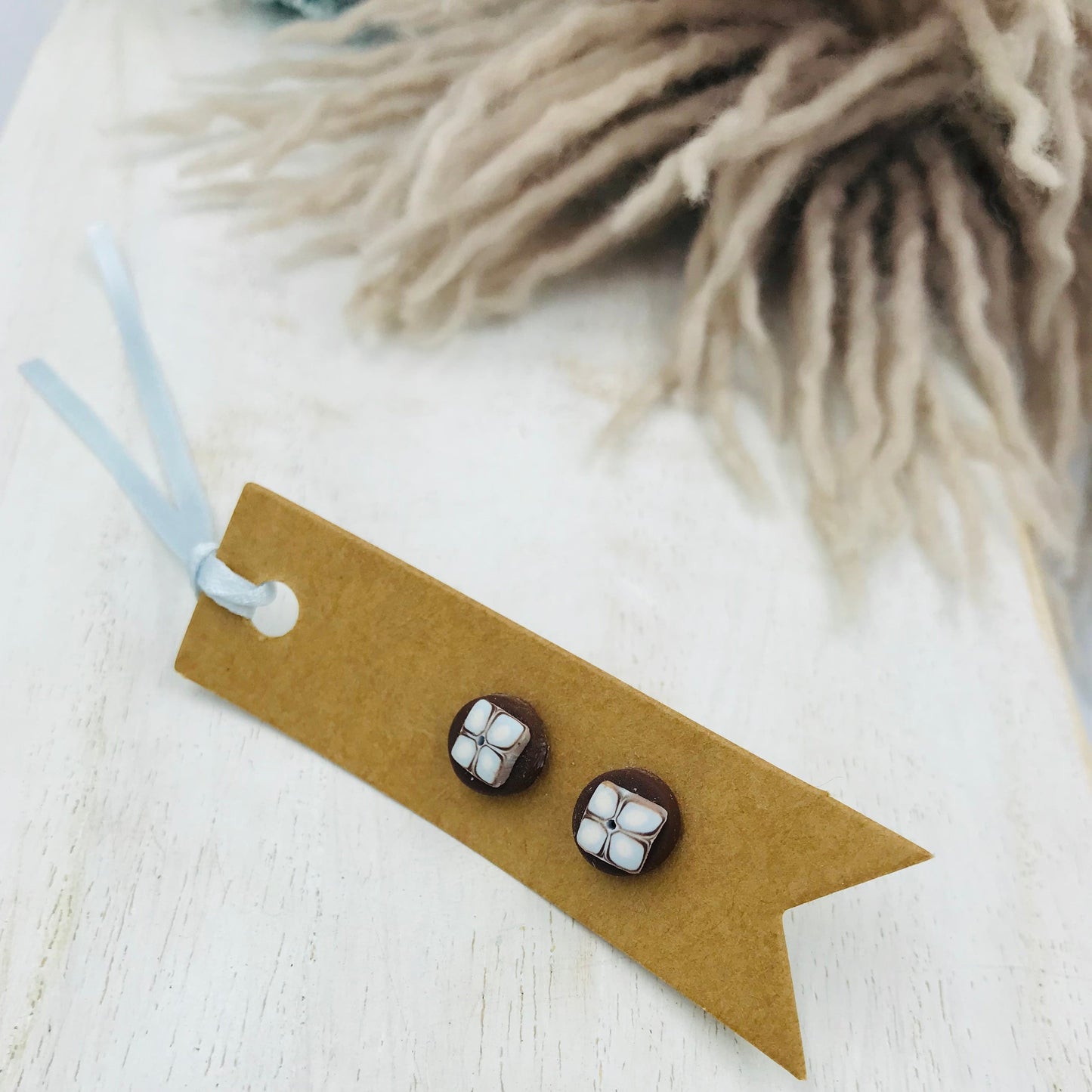 “Beaches” 925 STERLING SILVER - handmade Earring studs - by Stephanie Fraselle - Artisan Jewellery Design