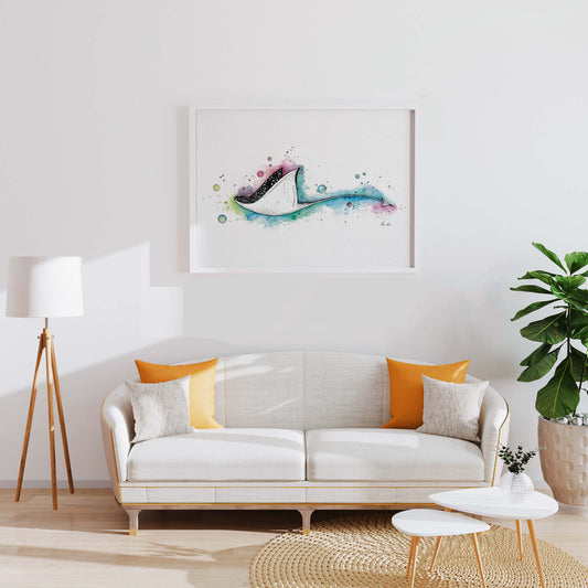 Premium Art Print - Manta Space Ray